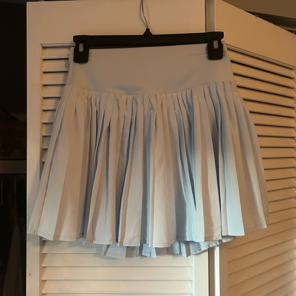 All in Motion Sky Blue Mini Skirt